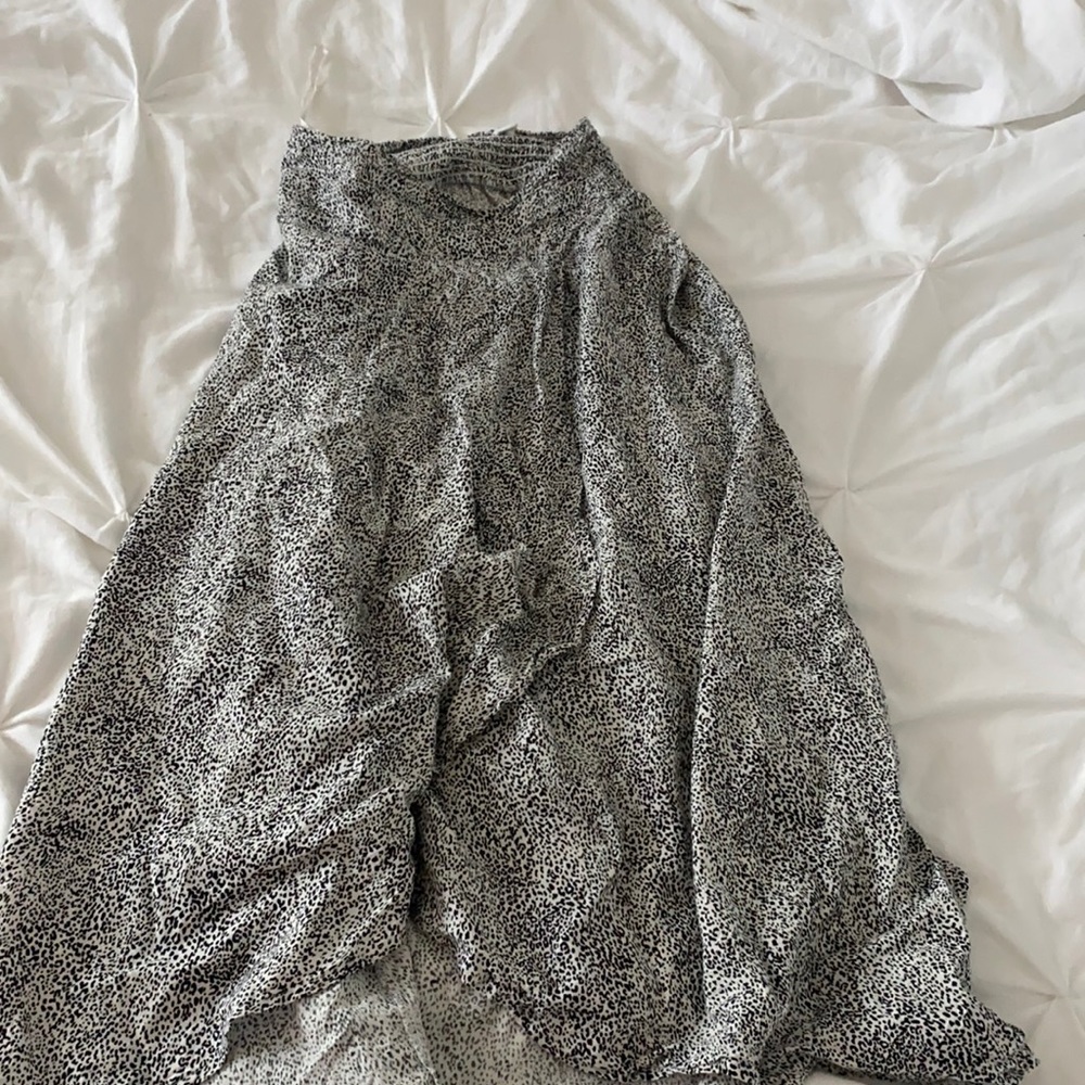 Leopard print maxi skirt